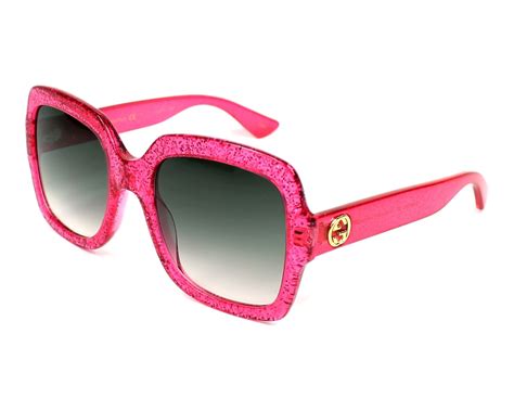 gucci pink lens sunglasses|pink oversized gucci sunglasses.